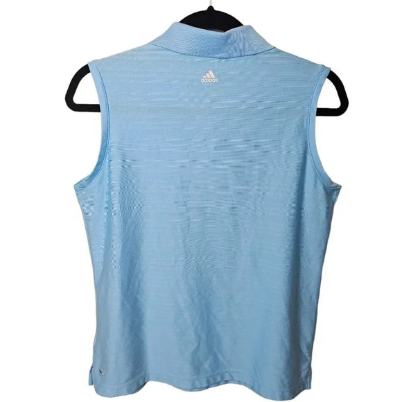 Adidas Clima Cool Sleeveless‎ Collared Blue Golf Size Large - Picture 2 of 7
